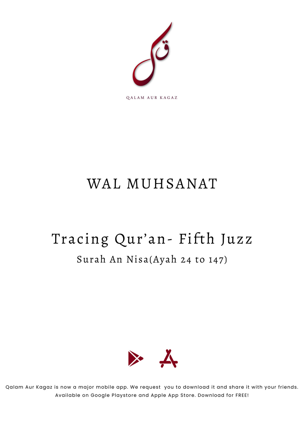 Complete Tracing Quran-All 30 Juzz Physical Copy